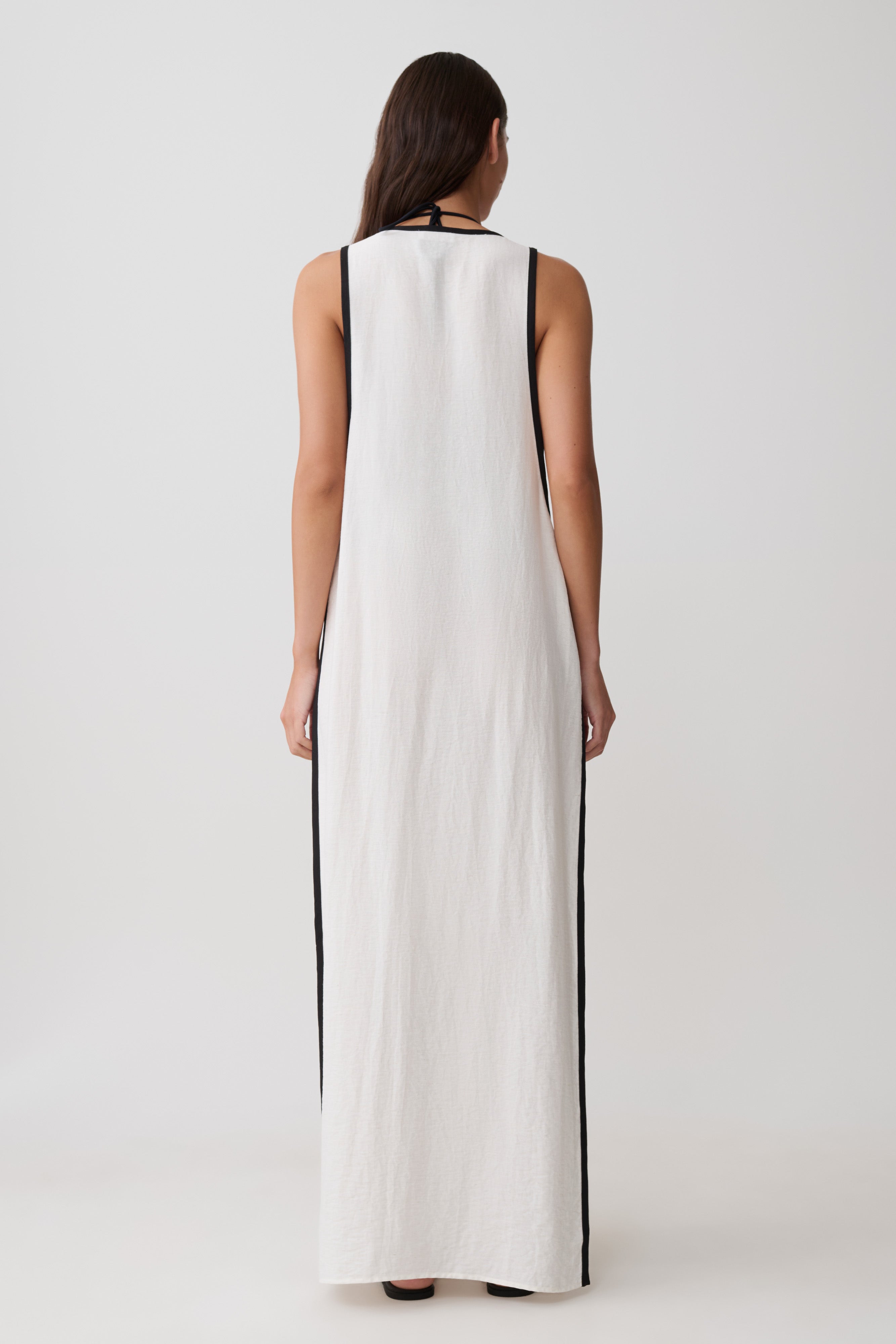 Arcadia Crossover Coverup Maxi Dress - White