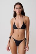 Blossom Classic Triangle Bikini Top - Black