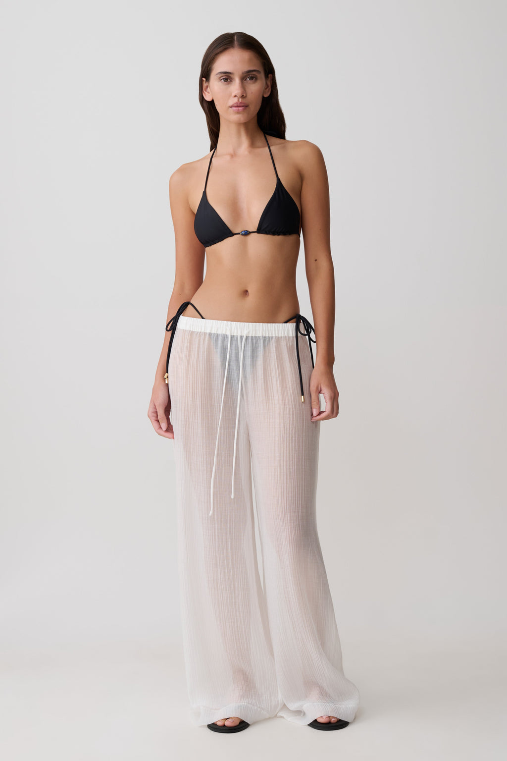 Blossom Classic Triangle Bikini Top - Black