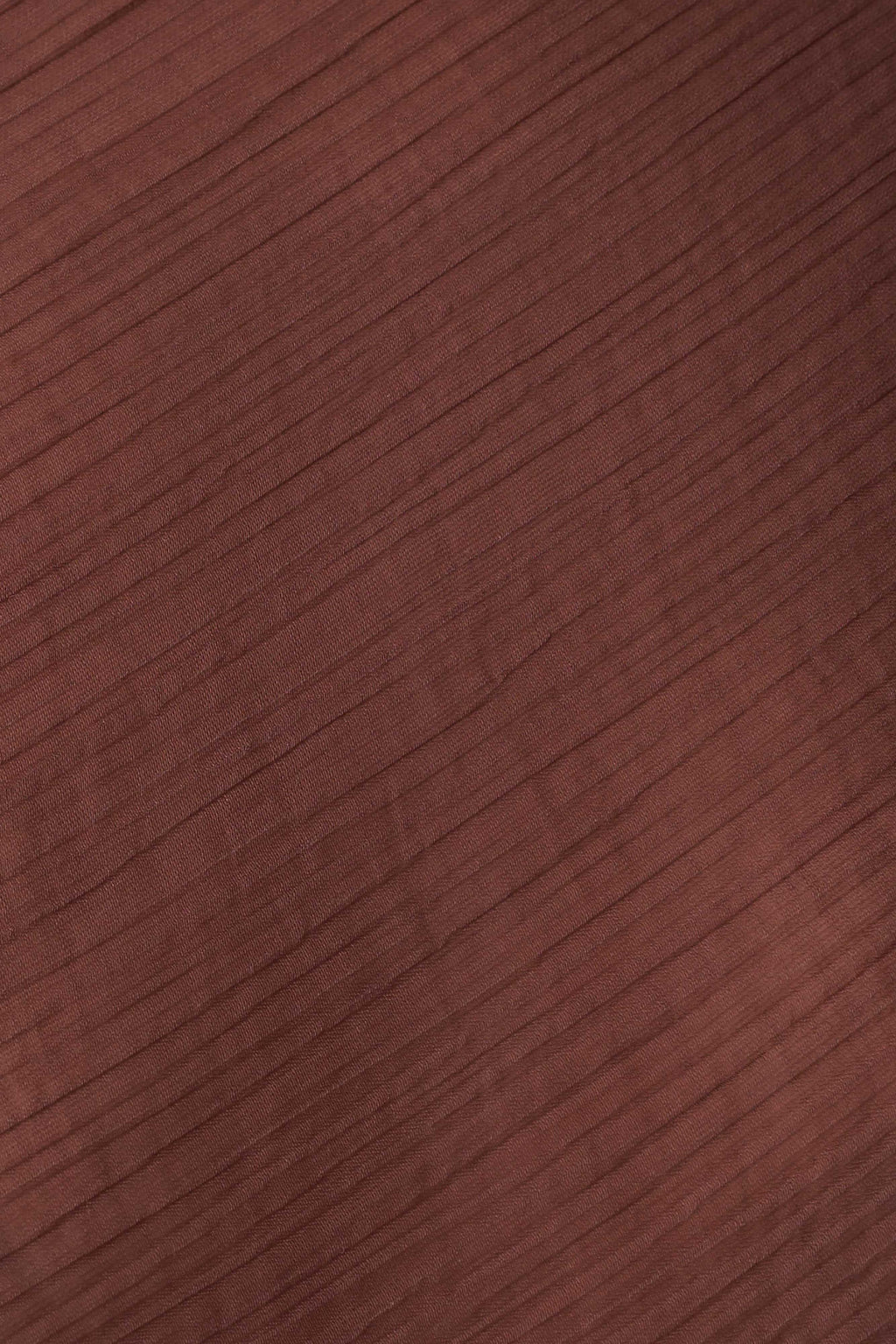 Leilani Sheer Draped Asymmetric Top - Chocolate