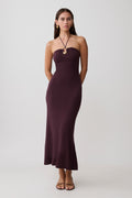 Dimitri Knit Midi Dress - Chocolate