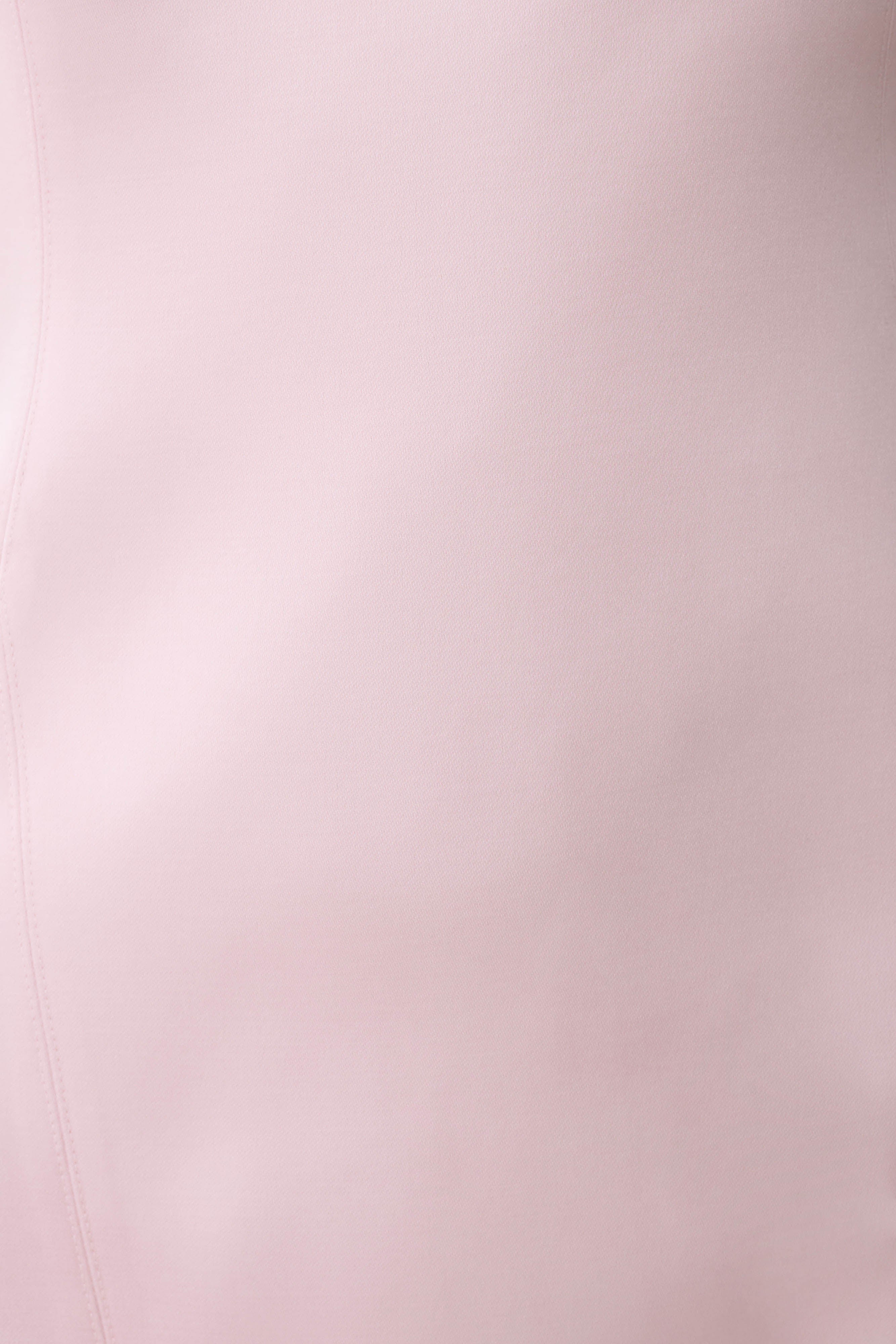 Beth Satin Mini Dress - Pale Pink