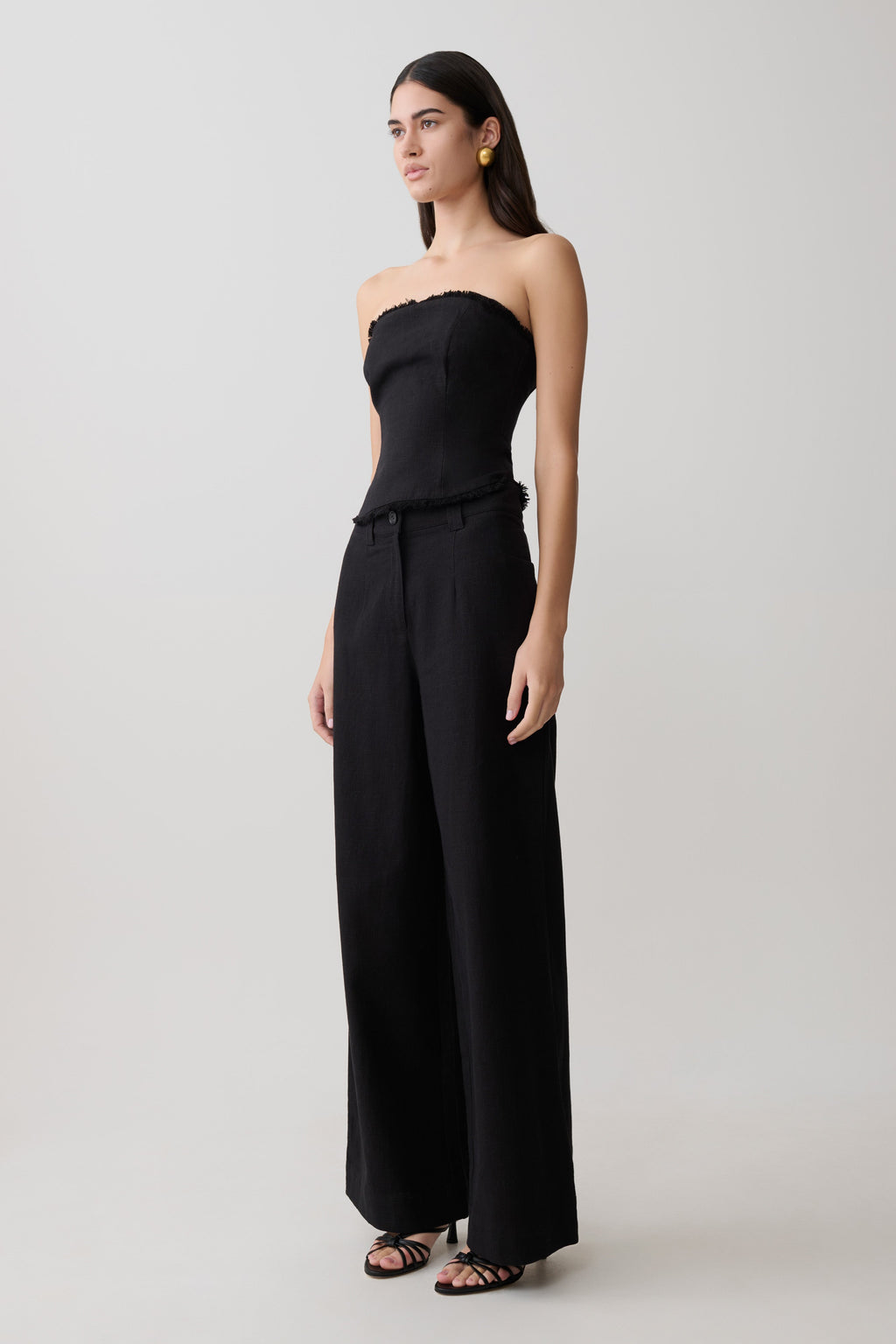 Brielle Straight Leg Pant - Black