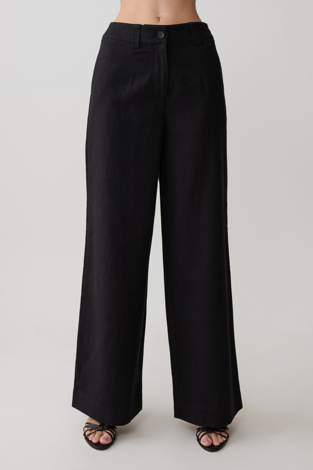 Brielle Straight Leg Pant - Black