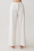 Brielle Straight Leg Pant - White