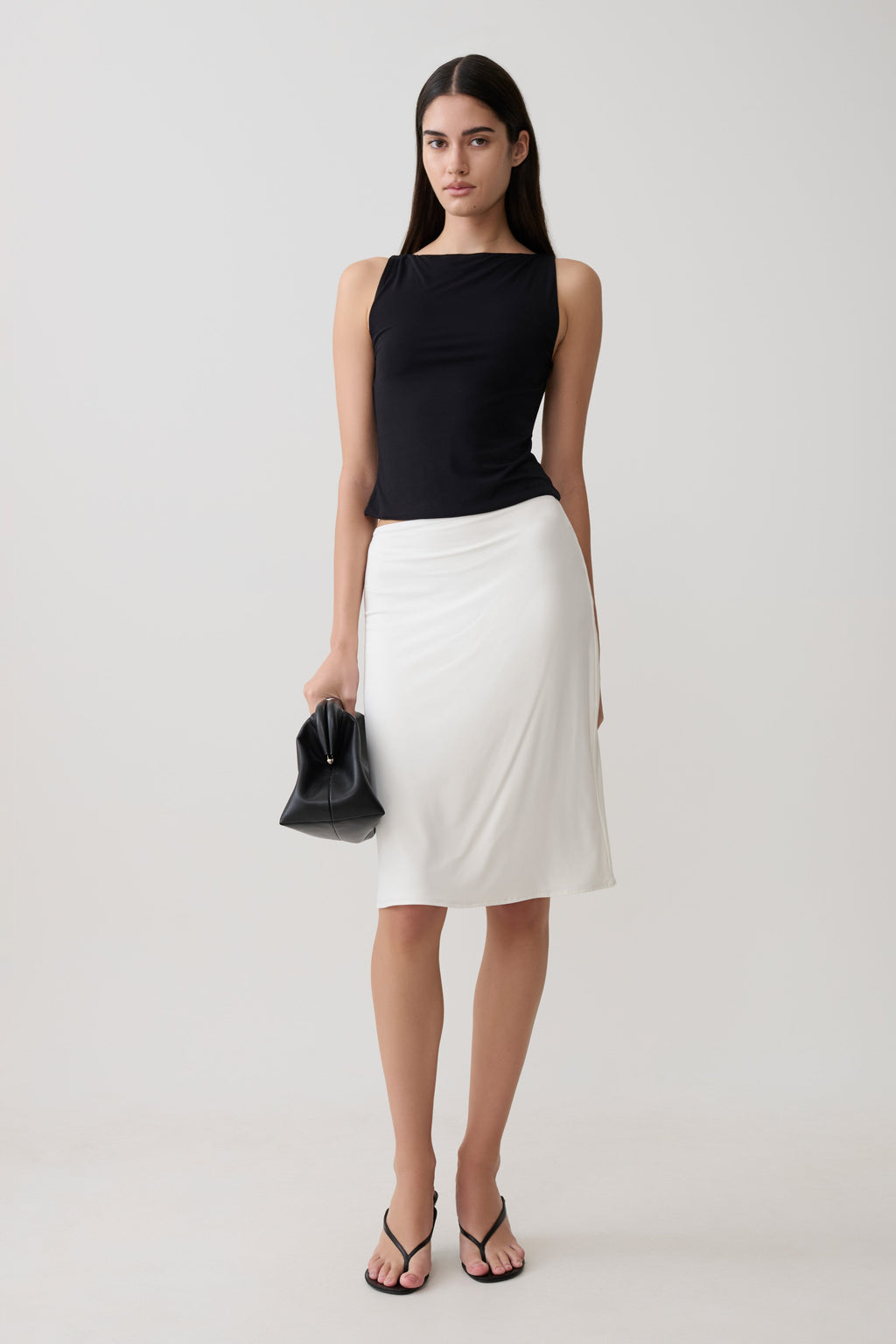 Nicolette Sleeveless Tank Top - Black