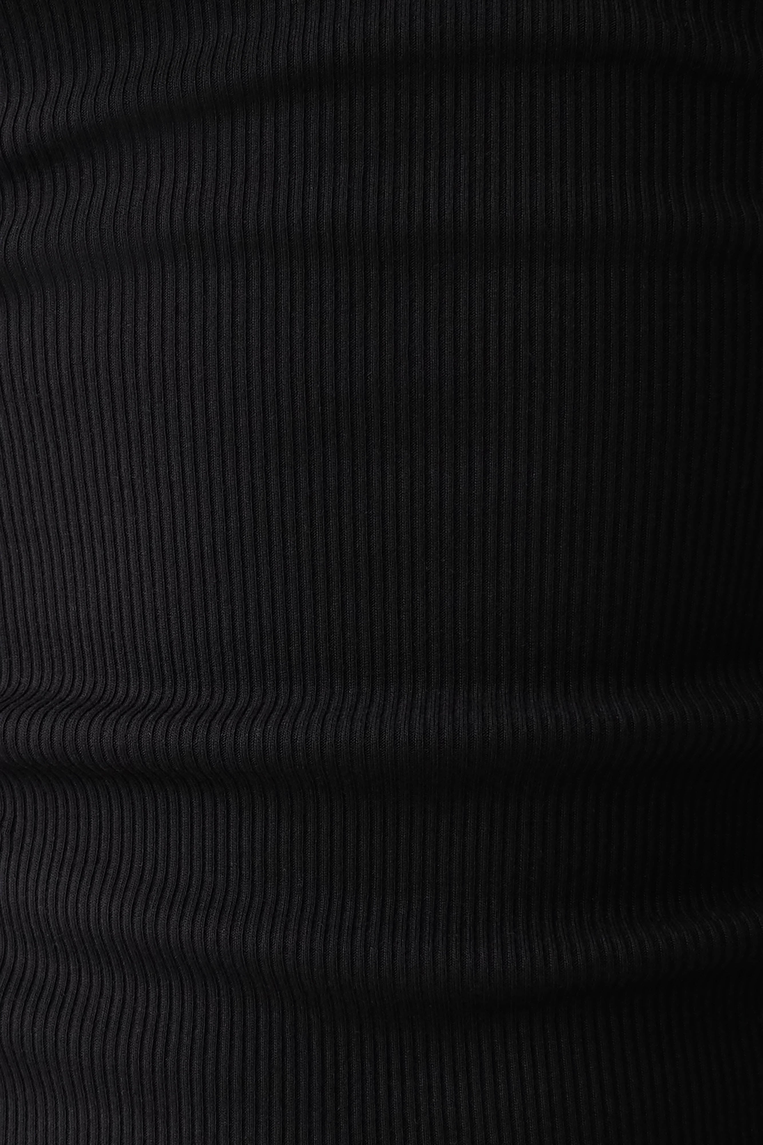 Actress Ribbed Tank - Black
