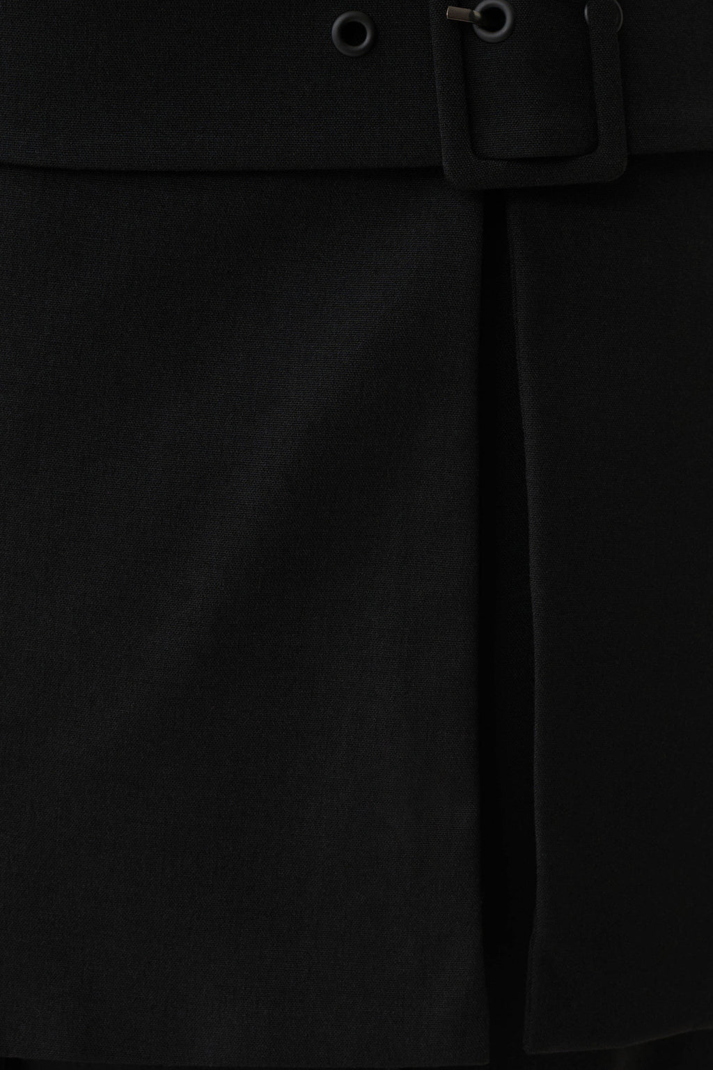 Daisy Wrap Skirt Straight Leg Pants - Black
