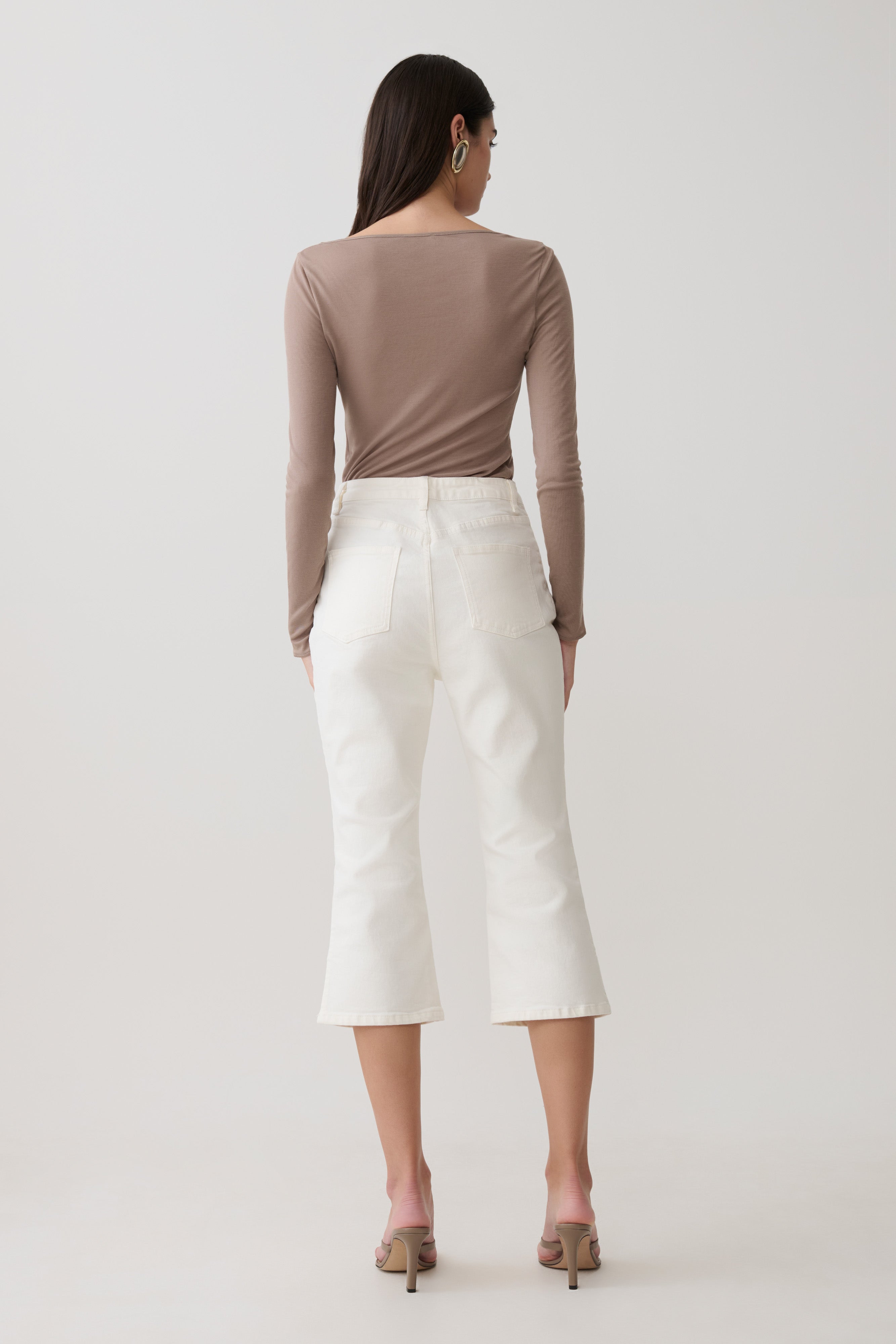 Coraline Long Sleeve Sheer Top - Neutral