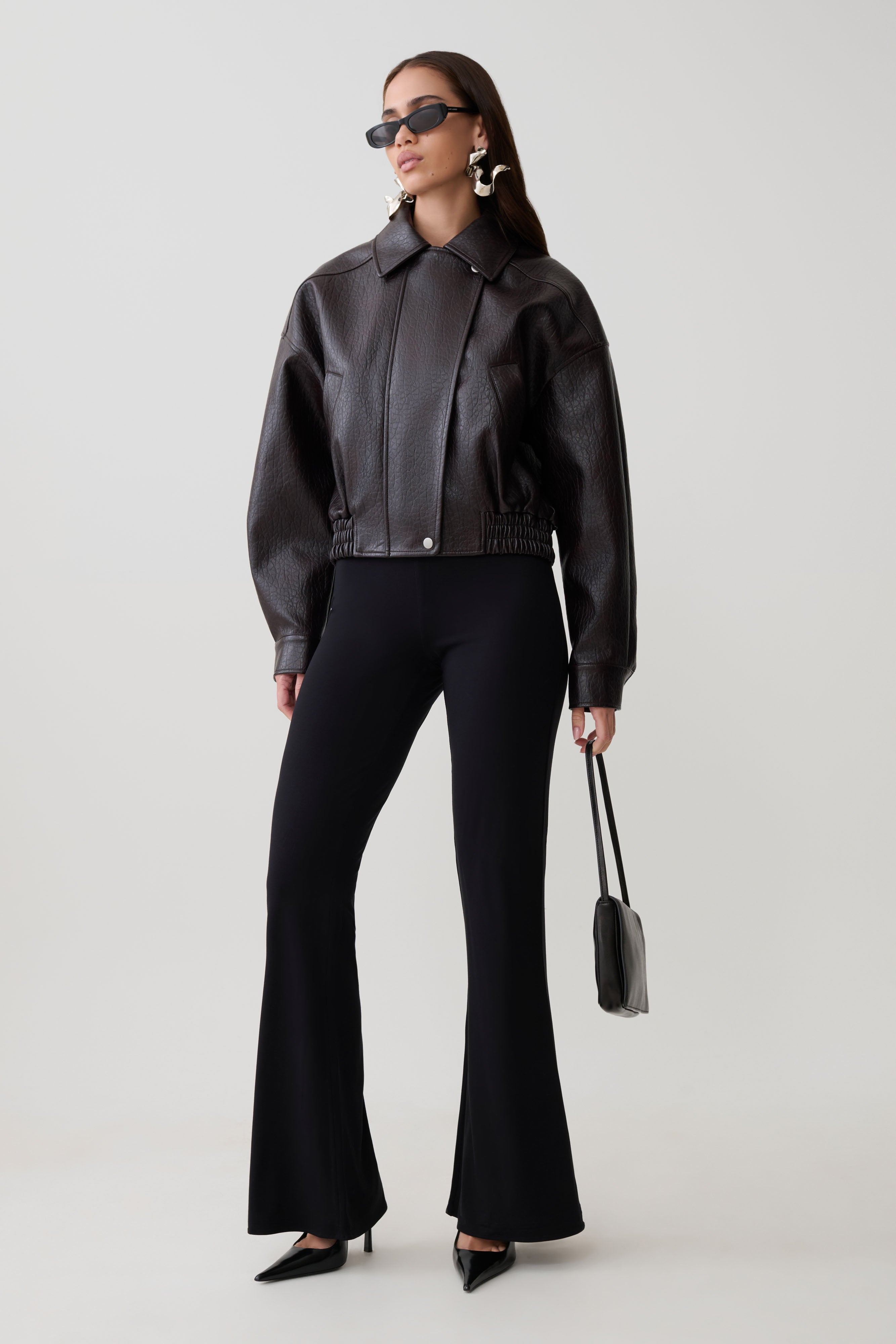 Jemma Flare Leg Pants - Black