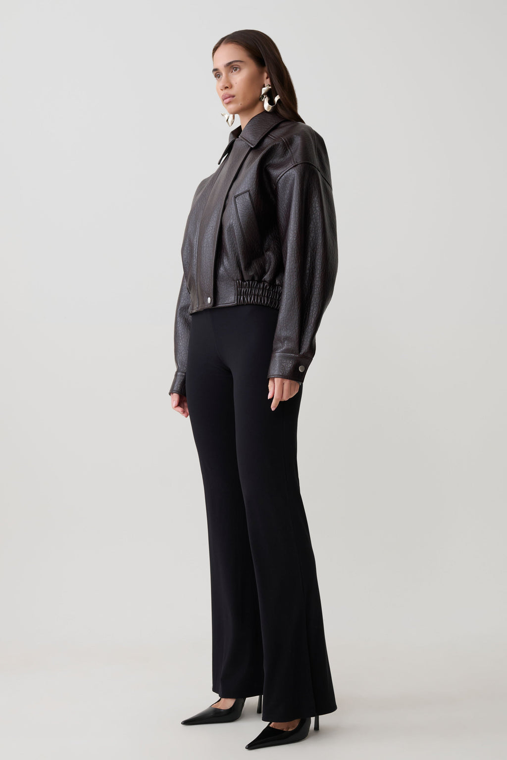 Jemma Flare Leg Pants - Black