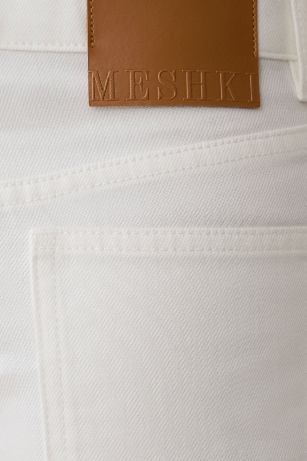 Krissy Rolled Hem Denim Shorts - White