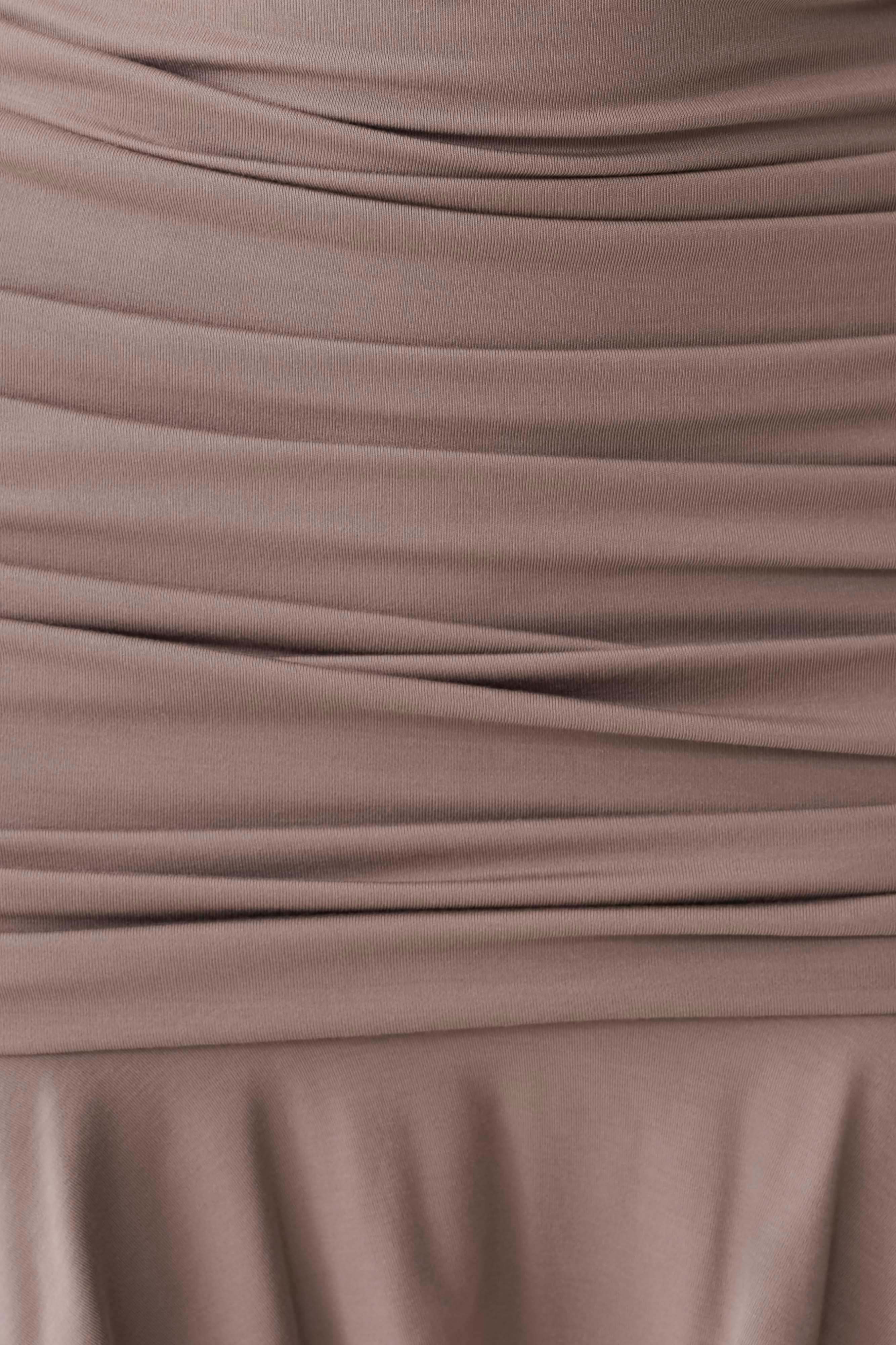 Peregrine Modal Halter Mini Dress - Neutral