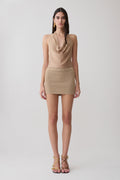 Stan Lurex Mini Skirt - Gold