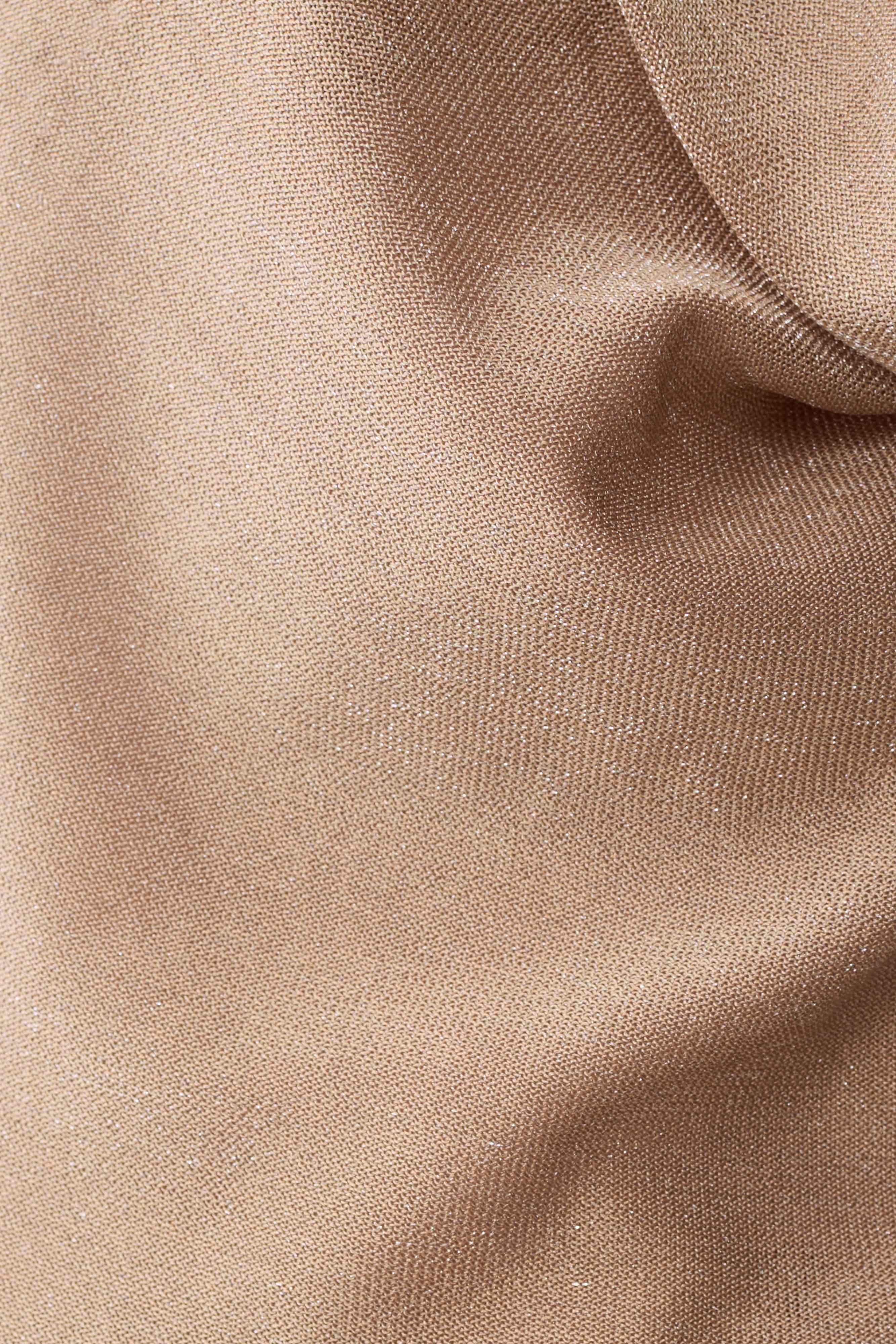 Stan Lurex Cowl Neck Top - Gold