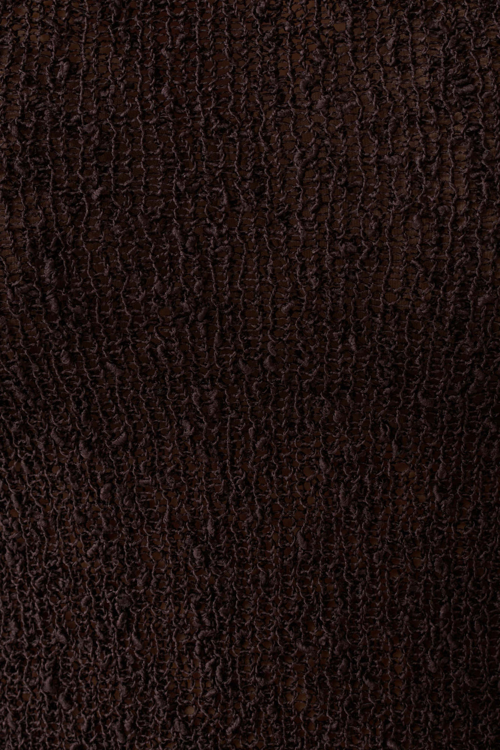 Mattais Boucle Knit Top - Dark Chocolate