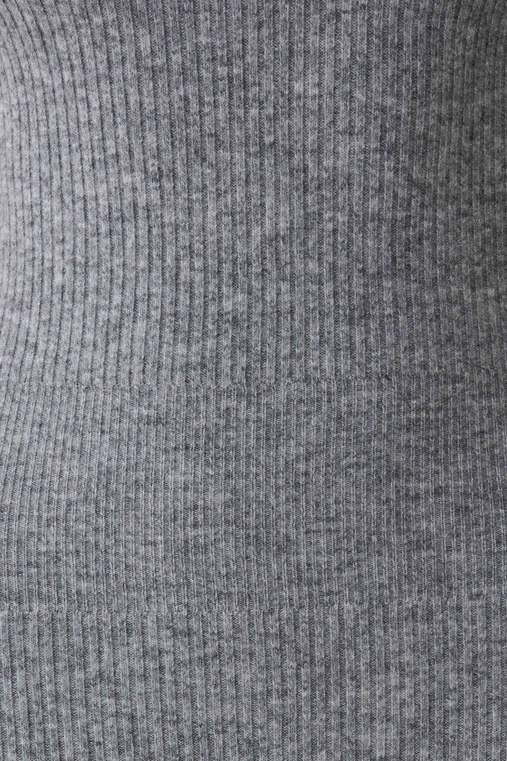 Goldie High Neck Knit Midi Dress - Grey Marle