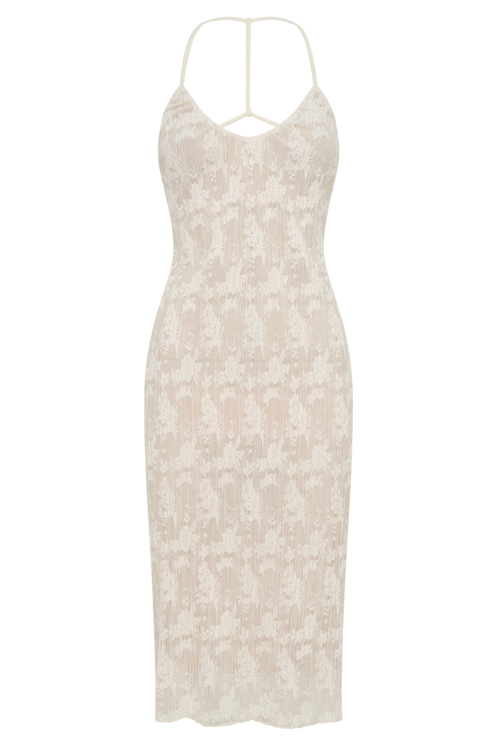 Ambrose Lace Midi Dress - Ivory