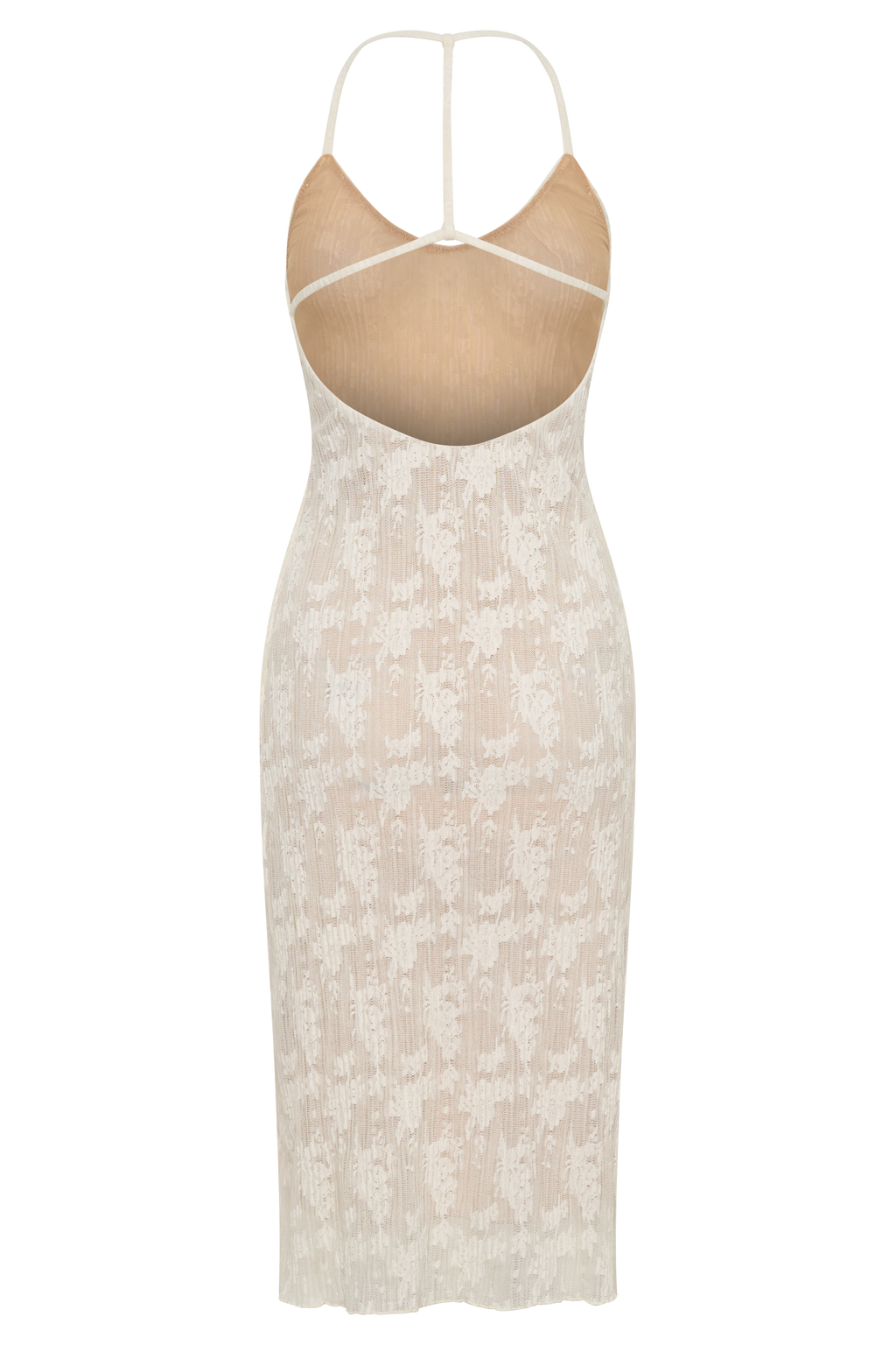 Ambrose Lace Midi Dress - Ivory