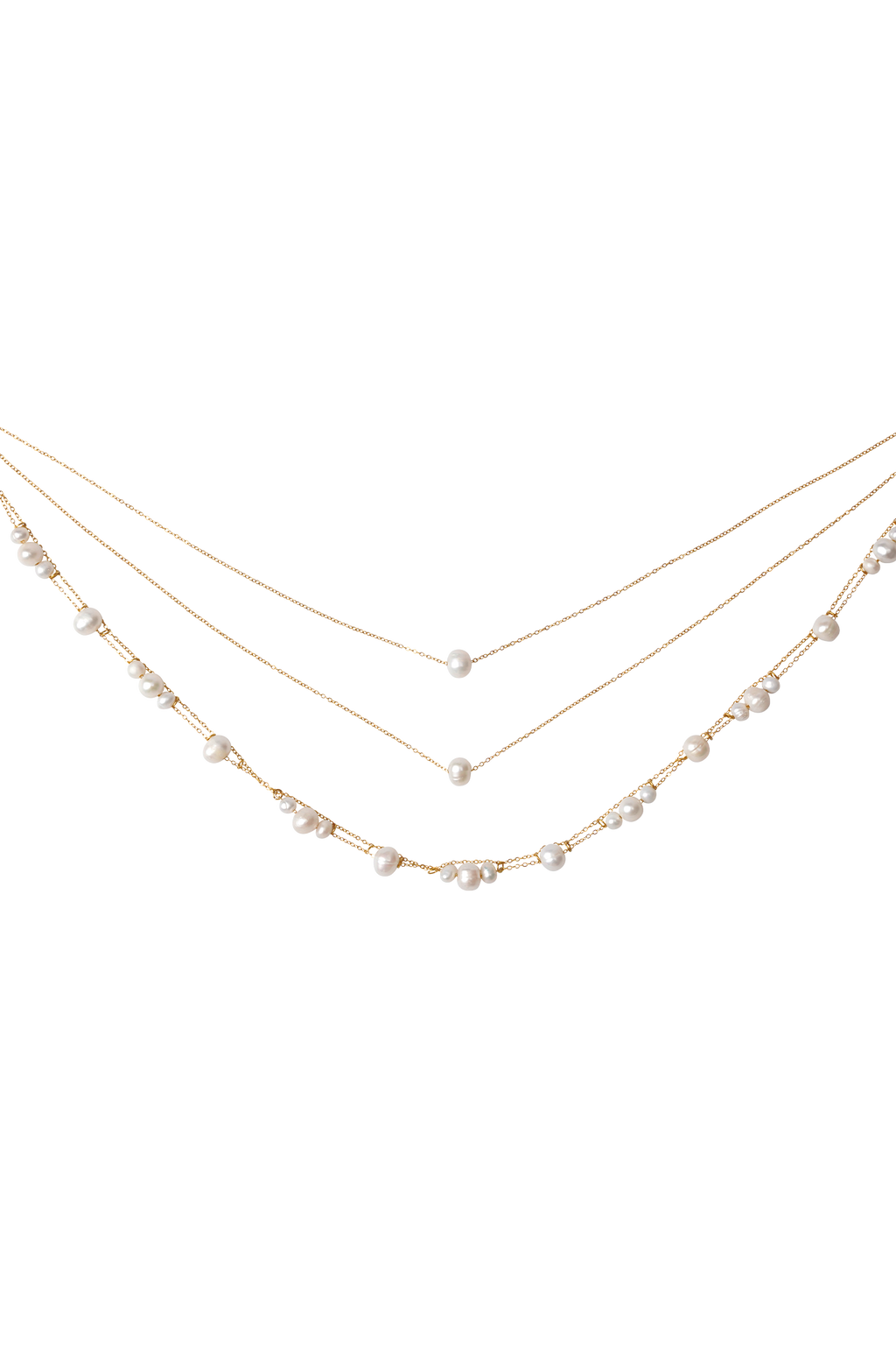 Aryanne Layered Pearl Choker - Pearl