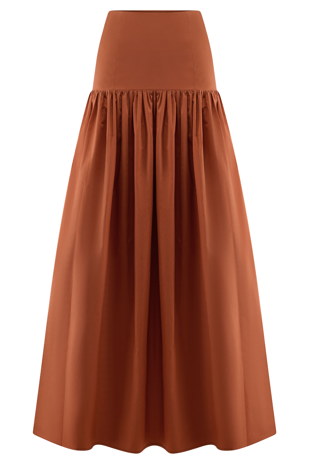 Autumn Maxi Skirt - Burnt Orange