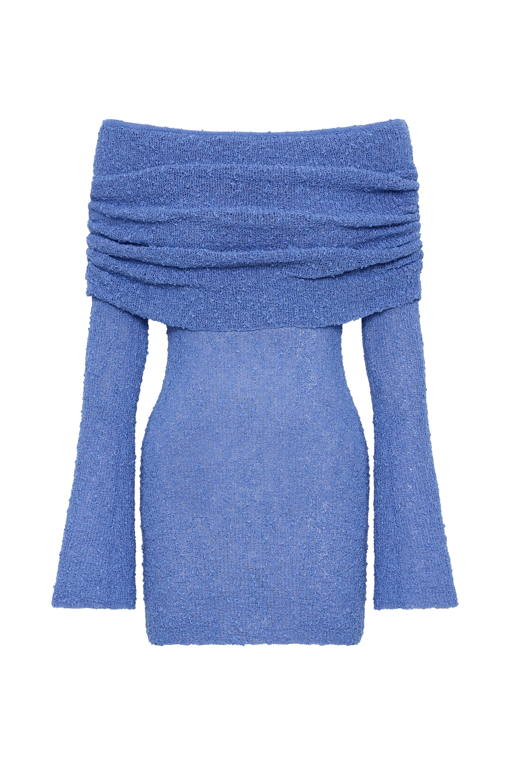 Marisol Off Shoulder Boucle Mini Dress - Periwinkle