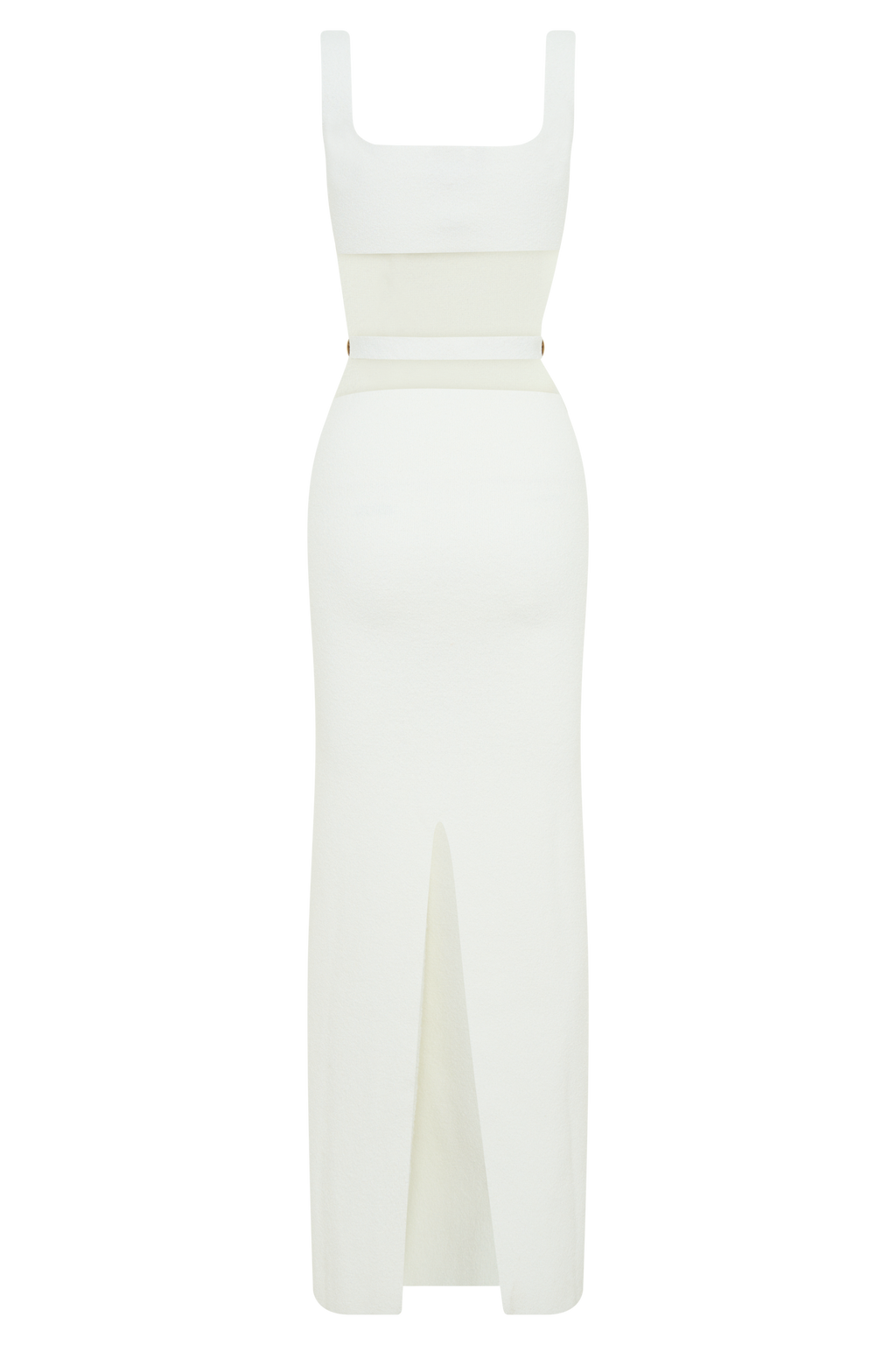 Alysanne Cut Out Knit Maxi Dress - White