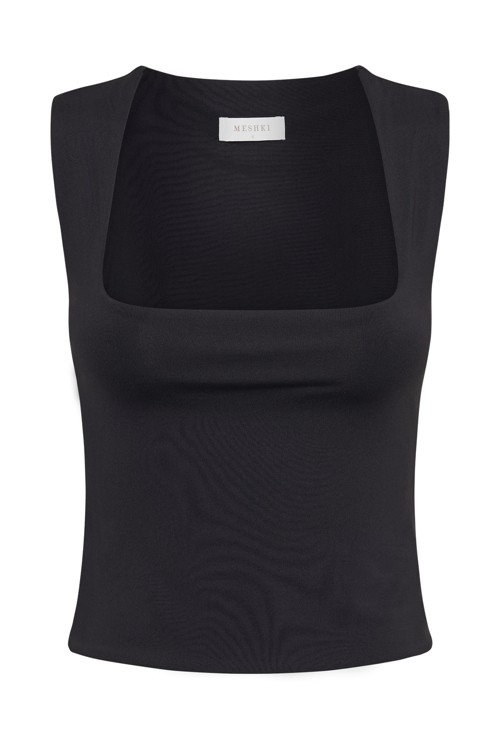 Linley Recycled Nylon Long Line Top - Black
