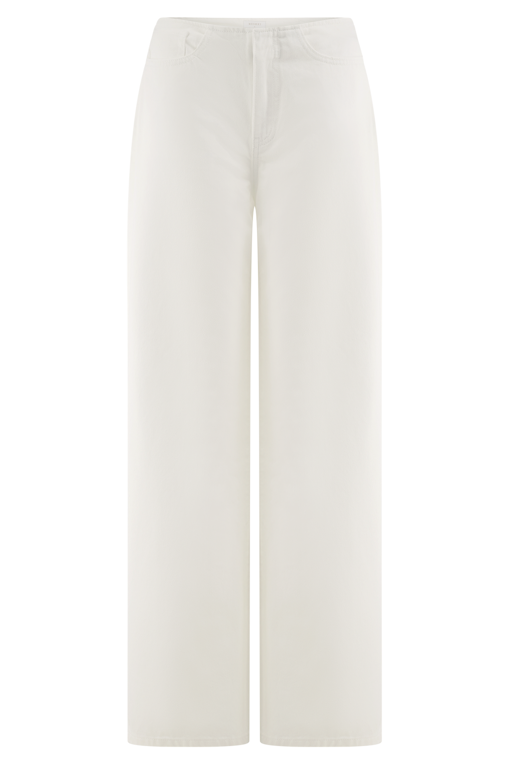 Caitlin Mid Rise Denim Jeans - White