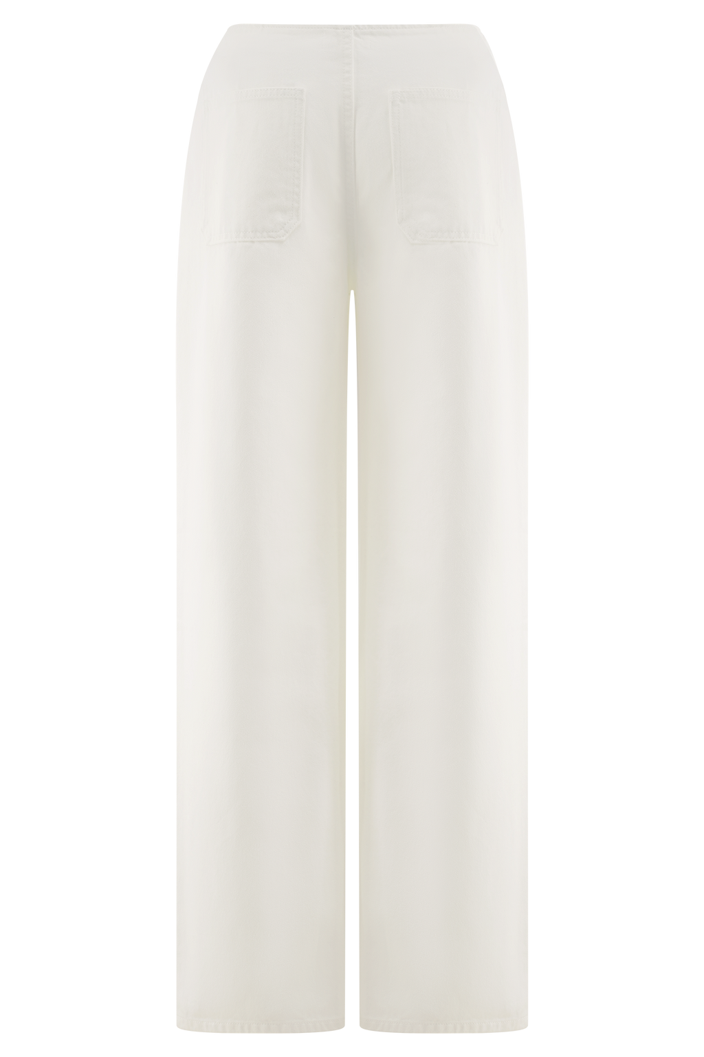 Caitlin Mid Rise Denim Jeans - White