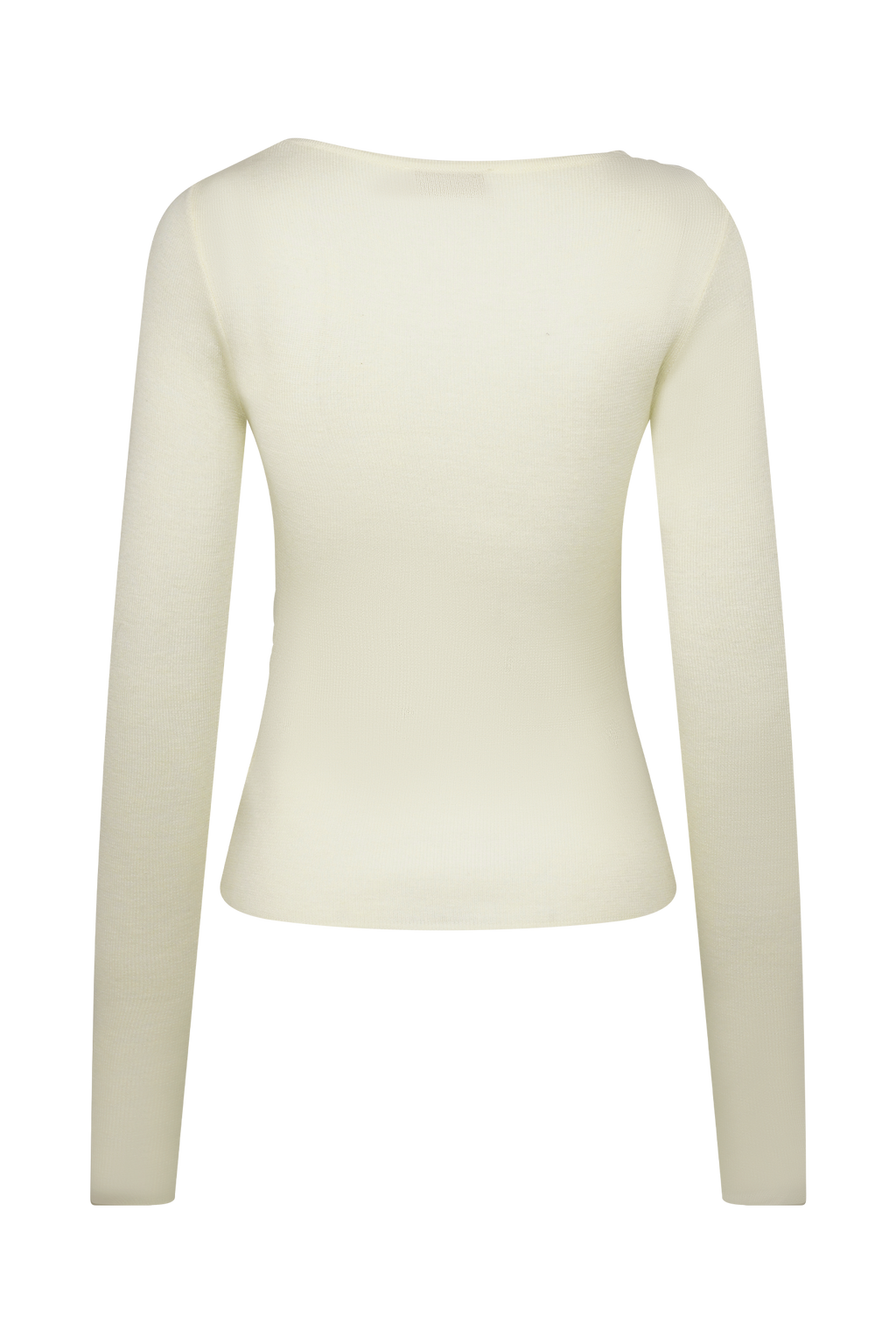 Culver Draped Twist Knit Top - Cream