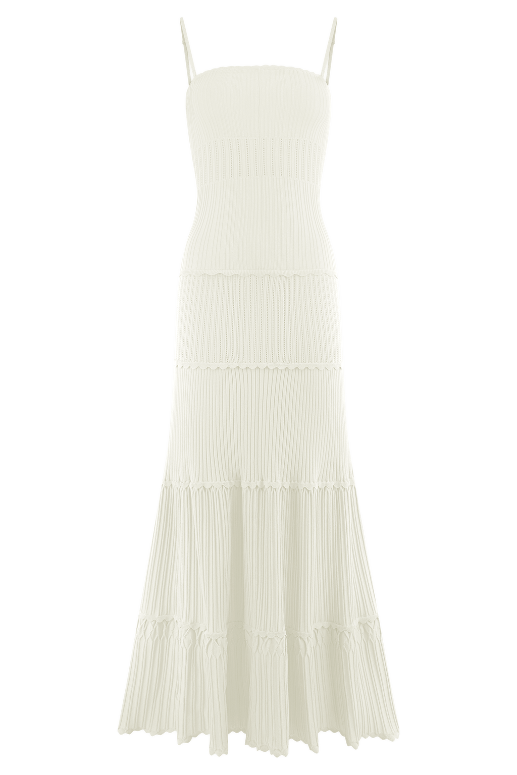 Finley Pointelle Knit Maxi Dress - Ivory