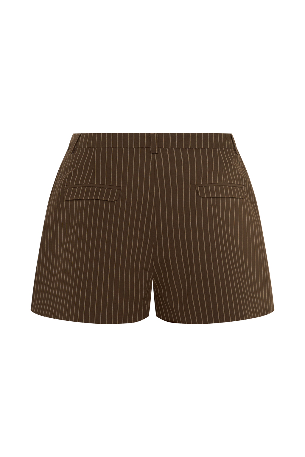 Alina Pintuck Cotton Shorts - Chocolate