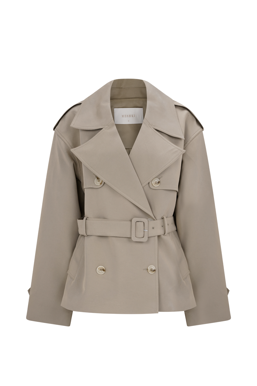 Alden Short Trench Jacket - Pebble