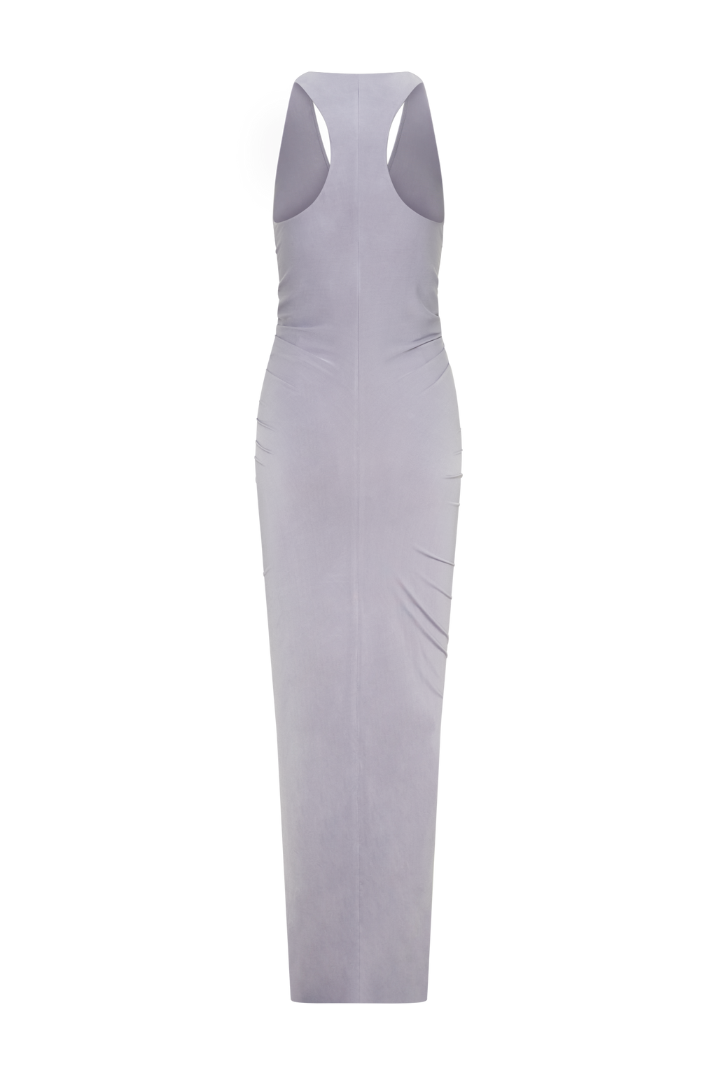Alessandra Slinky Ruffle Maxi Dress - Grey