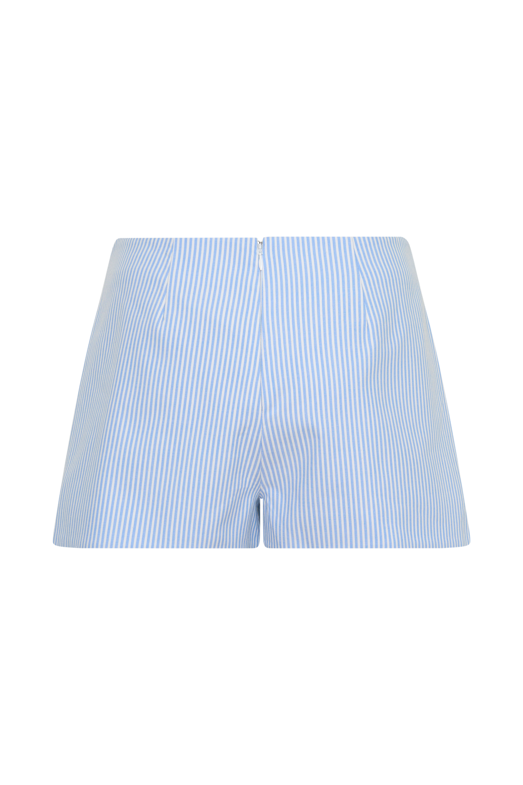 Allison Cotton Short - Blue Pinstripe