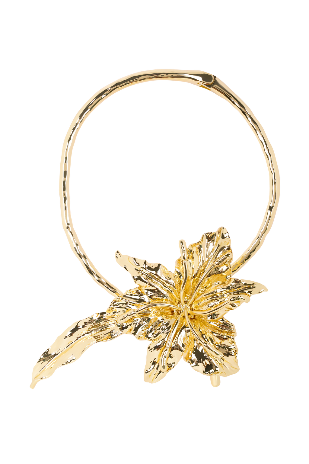 Allona Floral Choker - Gold