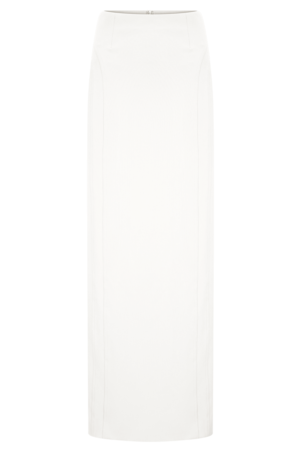 Alma High Waist Maxi Skirt - White