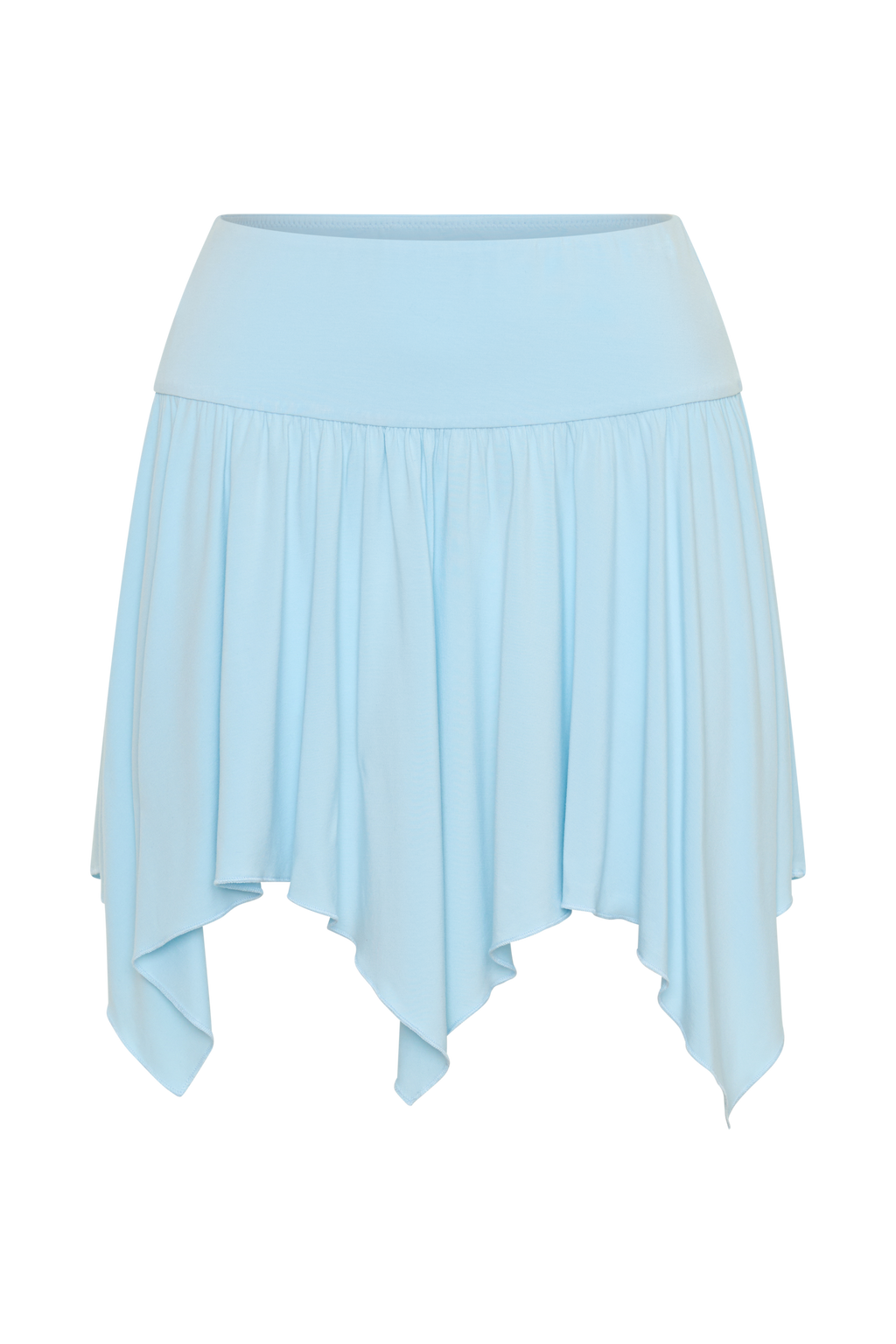 Ambrose Hankie Mini Skirt - Pale Blue