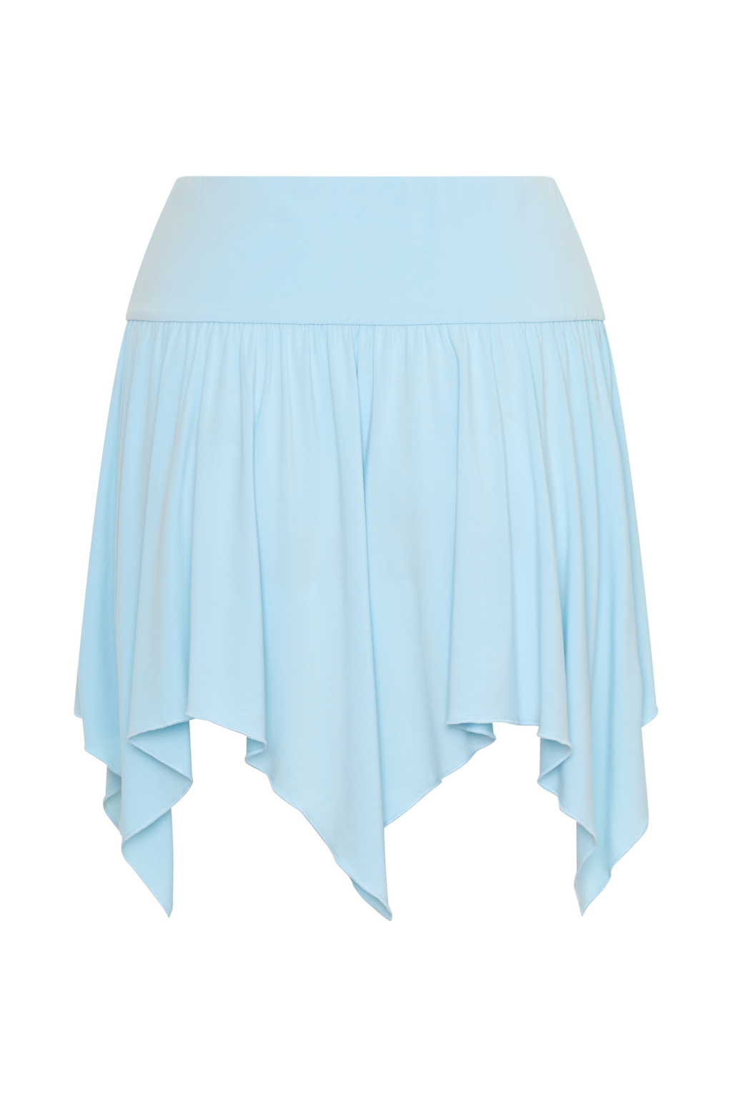 Ambrose Hankie Mini Skirt - Pale Blue