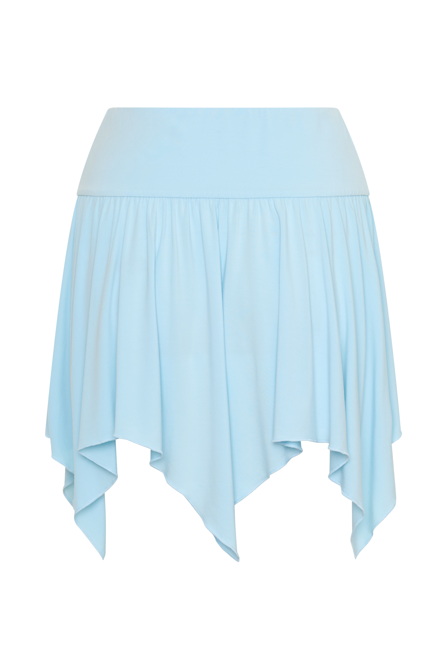 Ambrose Hankie Mini Skirt - Pale Blue