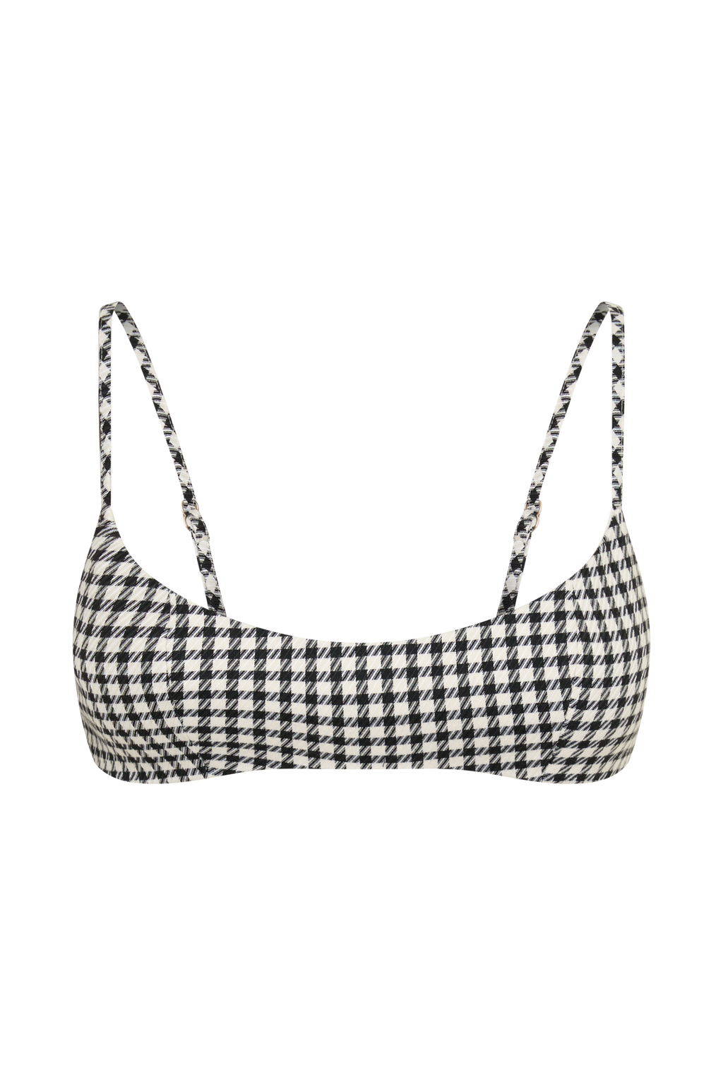 Amelie Tweed Bralette - Houndstooth