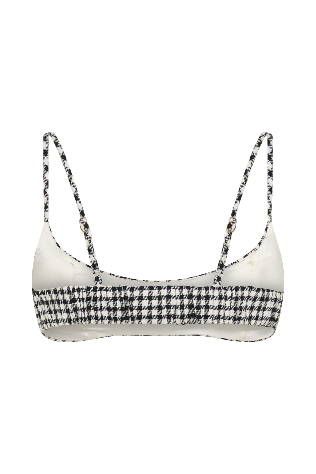 Amelie Tweed Bralette - Houndstooth