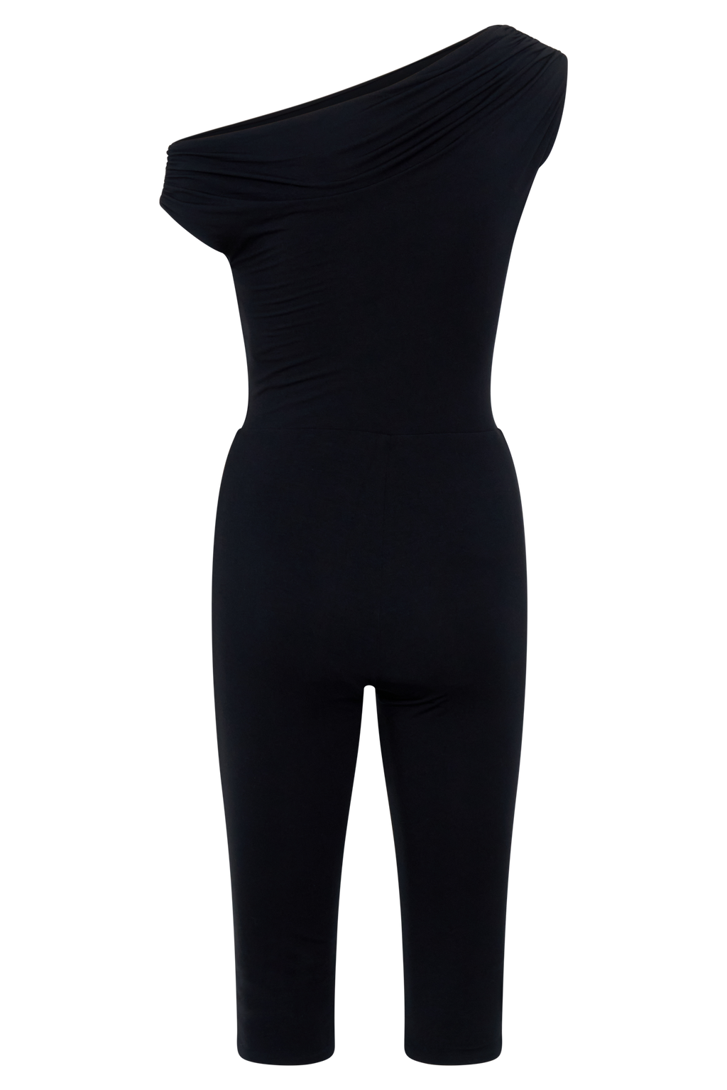 Anh One Shoulder Modal Jumpsuit - Black
