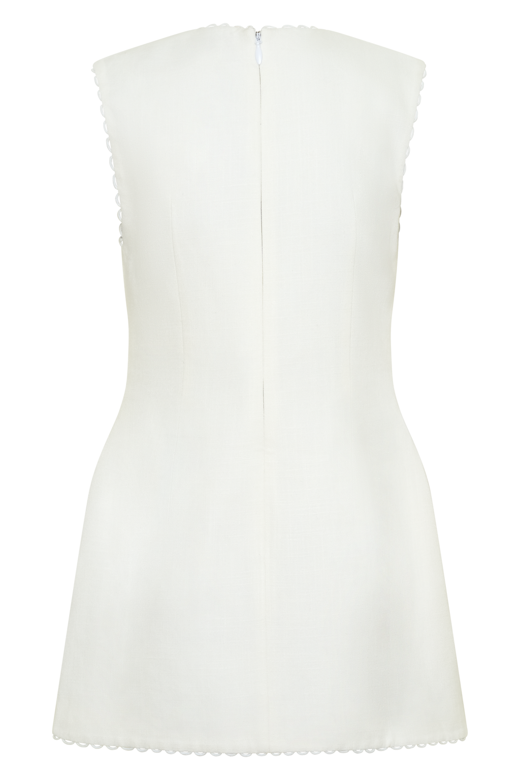 Antonella Linen Mini Dress - White