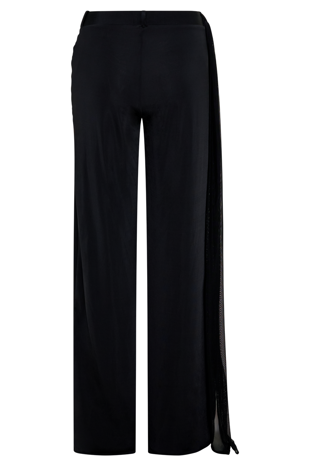 Aspyn Slinky Gathered Wide Leg Pants - Black