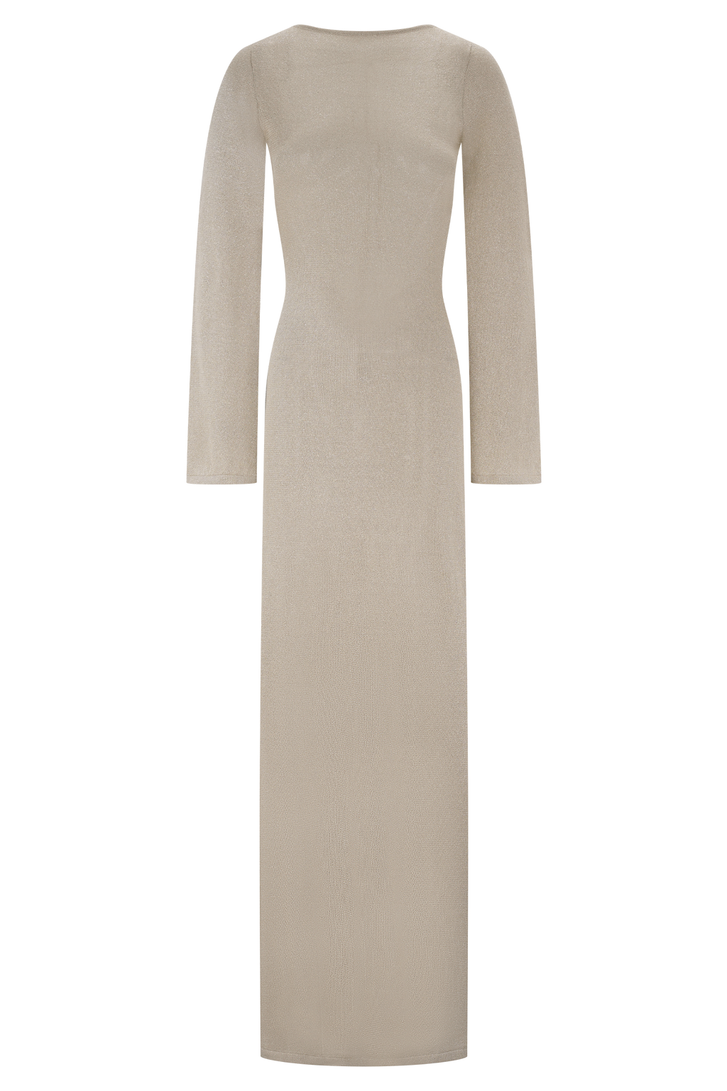 Atticus Knit Maxi Dress With Sequin - Gold