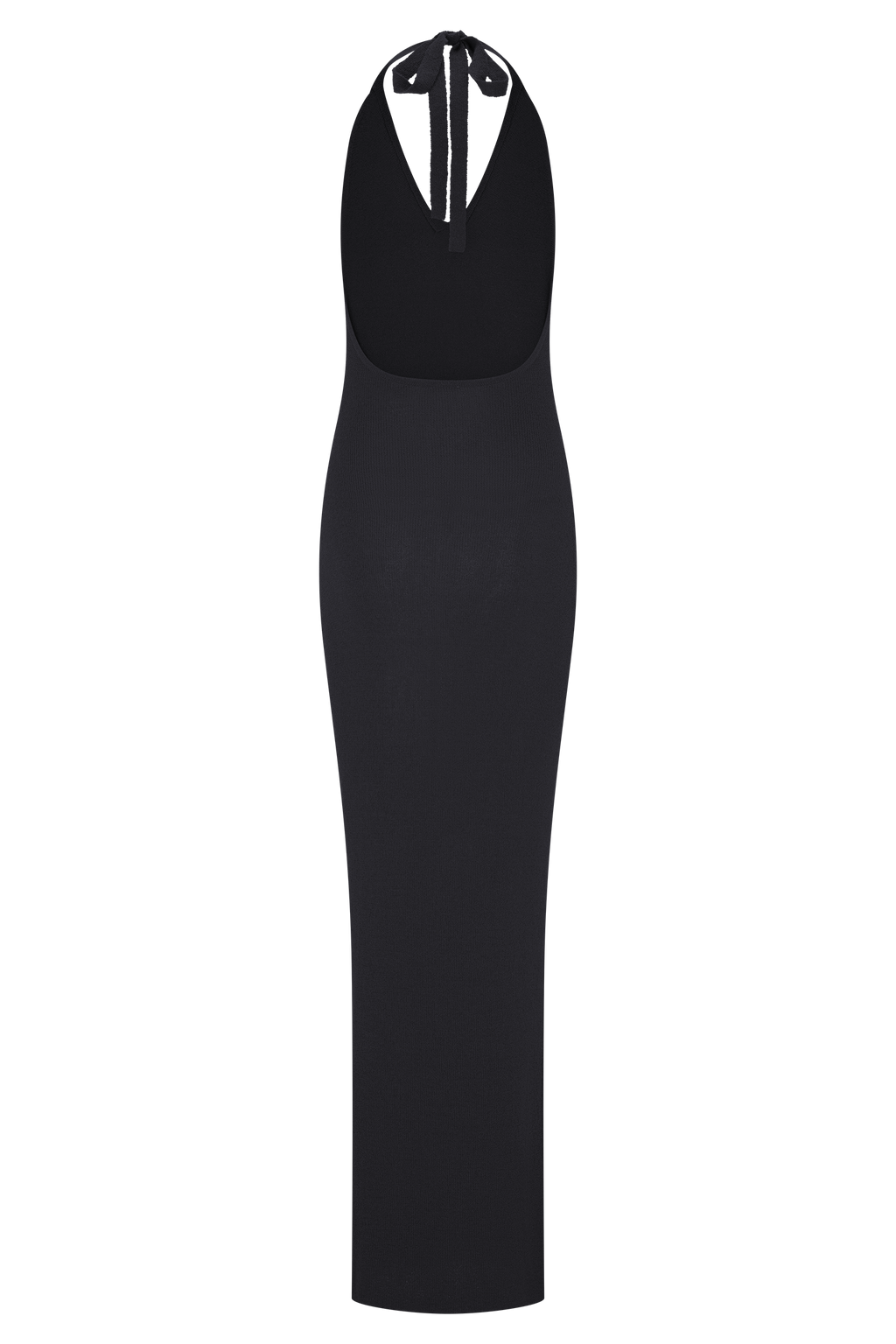 Ayella Cowl Knit Maxi Dress - Black