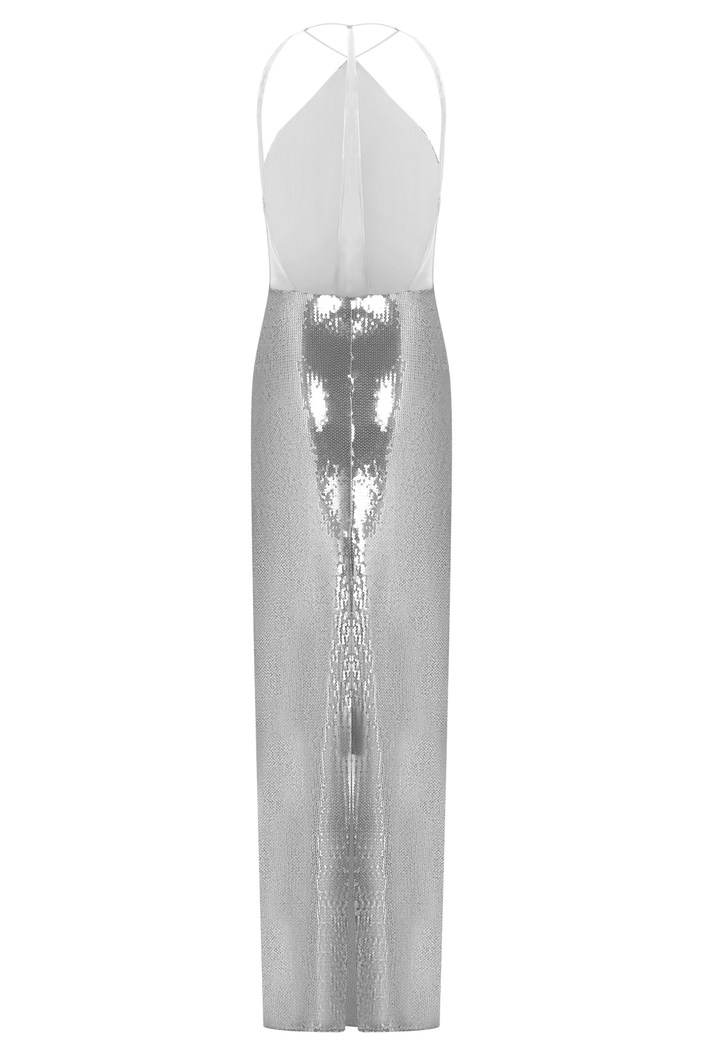Baldwin Sequin Cut Out Maxi Dress - Silver