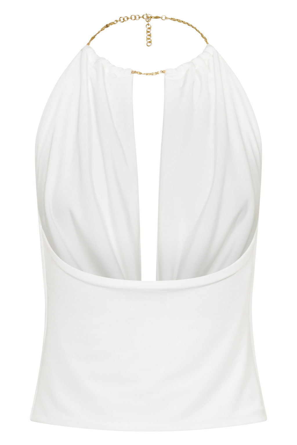 Banks Halter Neck Top With Hardware - White